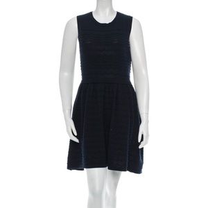 Red Valentino cotton wave knit dress